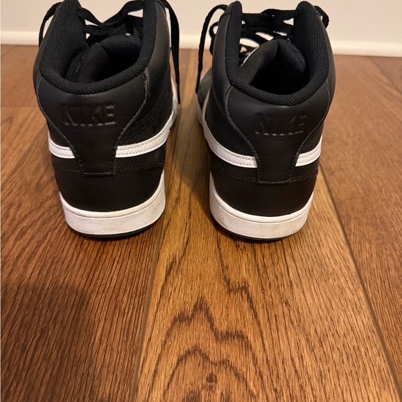 Nike Men's Court Vision Black and White Sneakers - Picture 5 of 8
